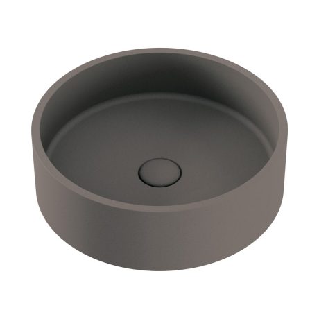 JADA Round Concrete Above Counter Basin, Warm Grey