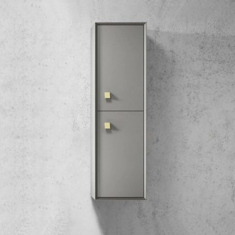 BOSTON Wall Hung Tall Boy, Matte Grey