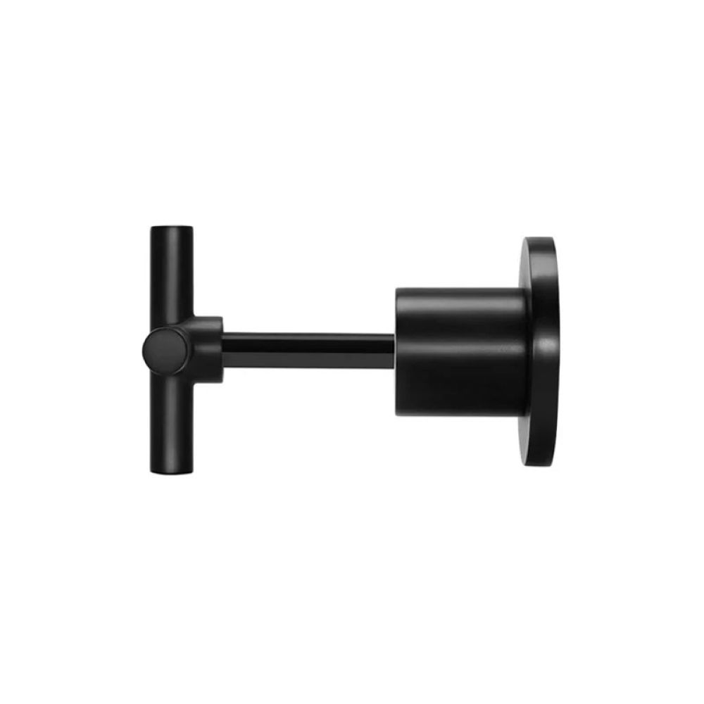 Round Cross Handle Jumper Valve Wall Top Assemblies, Matte Black - Image 4