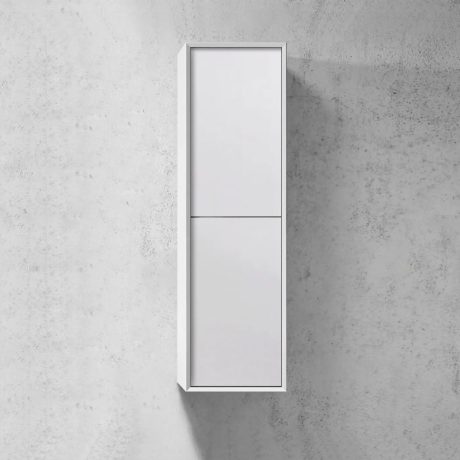 NOOSA Wall Hung Tall Boy, Matte White
