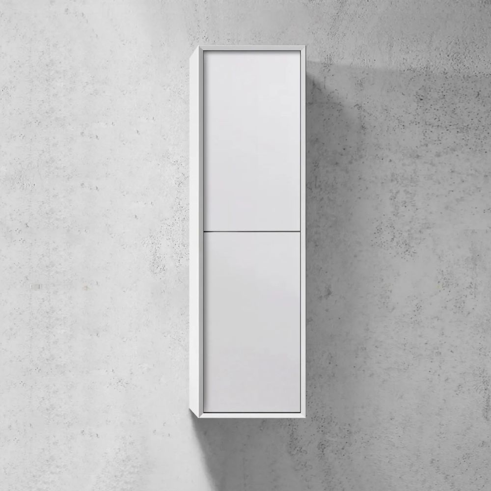 NOOSA Wall Hung Tall Boy, Matte White
