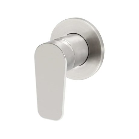 Round Wall Mixer Paddle Handle Trim Kit, PVD Brushed Nickel
