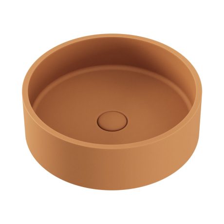 JADA Round Concrete Above Counter Basin, Tuscan