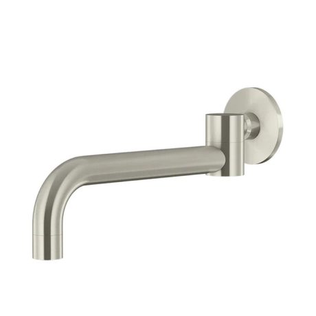 Round Swivel Wall Spout, PVD Brushed Nickel