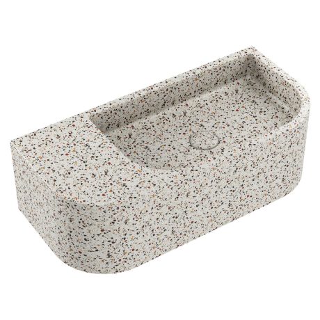 BLANCA Concrete Wall Basin, Terrazzo