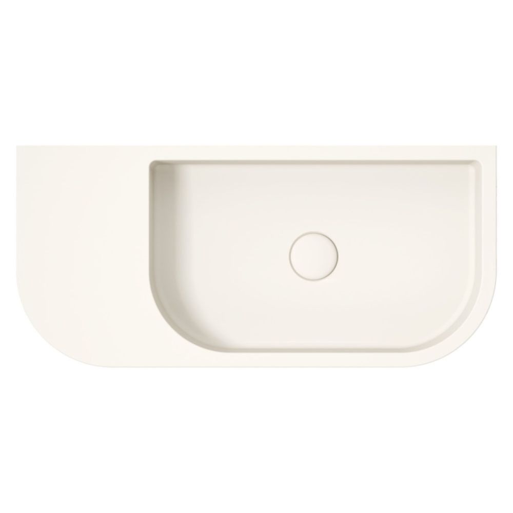 BLANCA Concrete Wall Basin, Warm White - Image 3