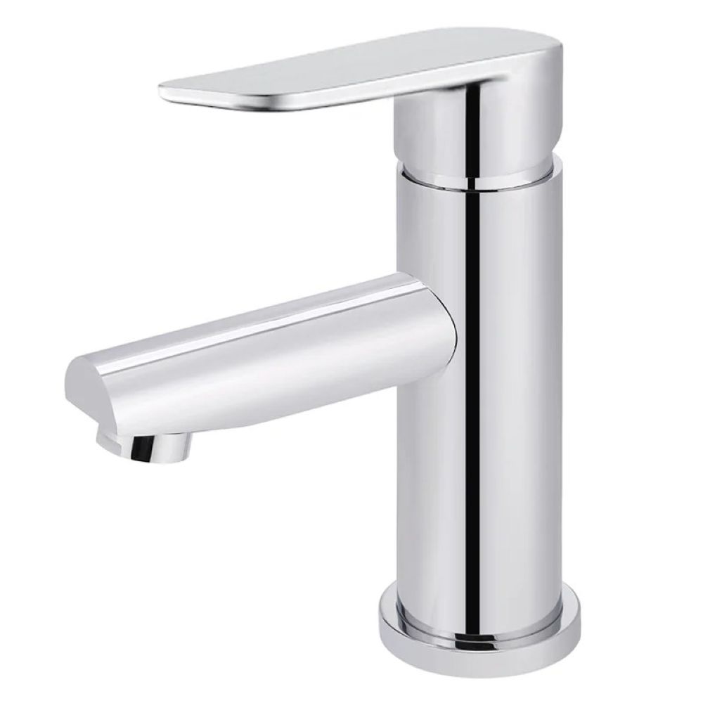 Round Paddle Basin Mixer, Chrome
