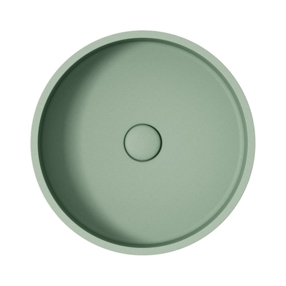 JADA Round Concrete Above Counter Basin, Sage - Image 2