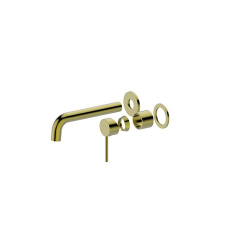 MORGAN RUND Wall Basin/Bath Mixer Set Trim Kit, Brushed Gold