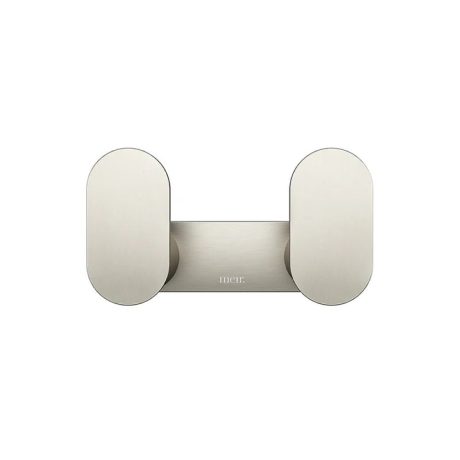 Curvae Double Robe Hook, Brushed Nickel