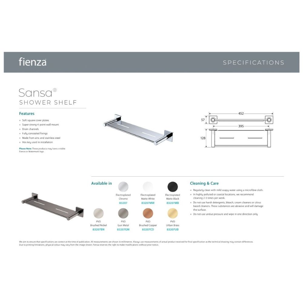 SANSA Shower Shelf, Gun Metal - Image 2