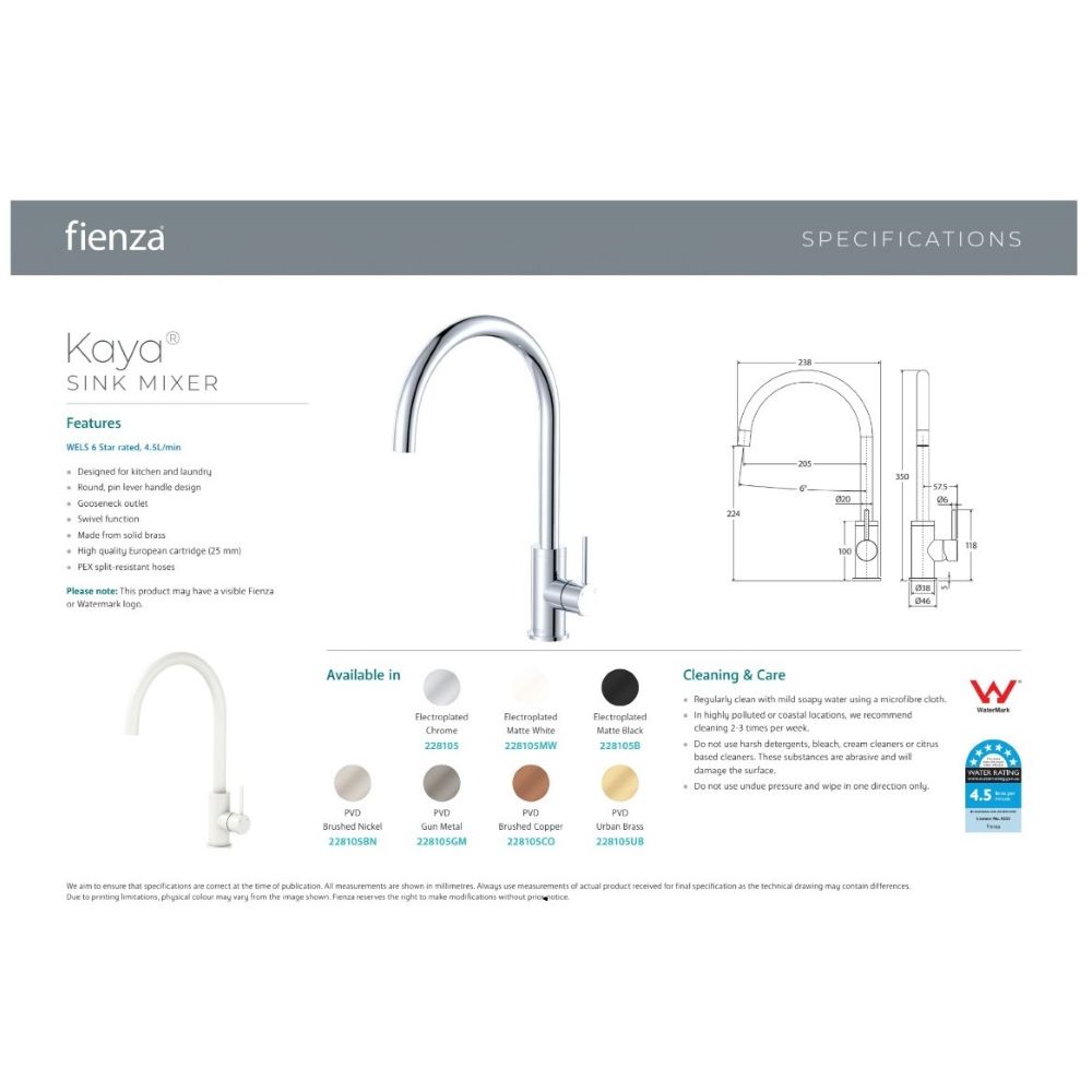 KAYA Sink Mixer, Chrome - Image 2