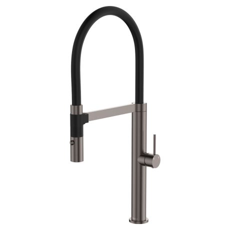 KAYA Pull Down Sink Mixer, Gun Metal