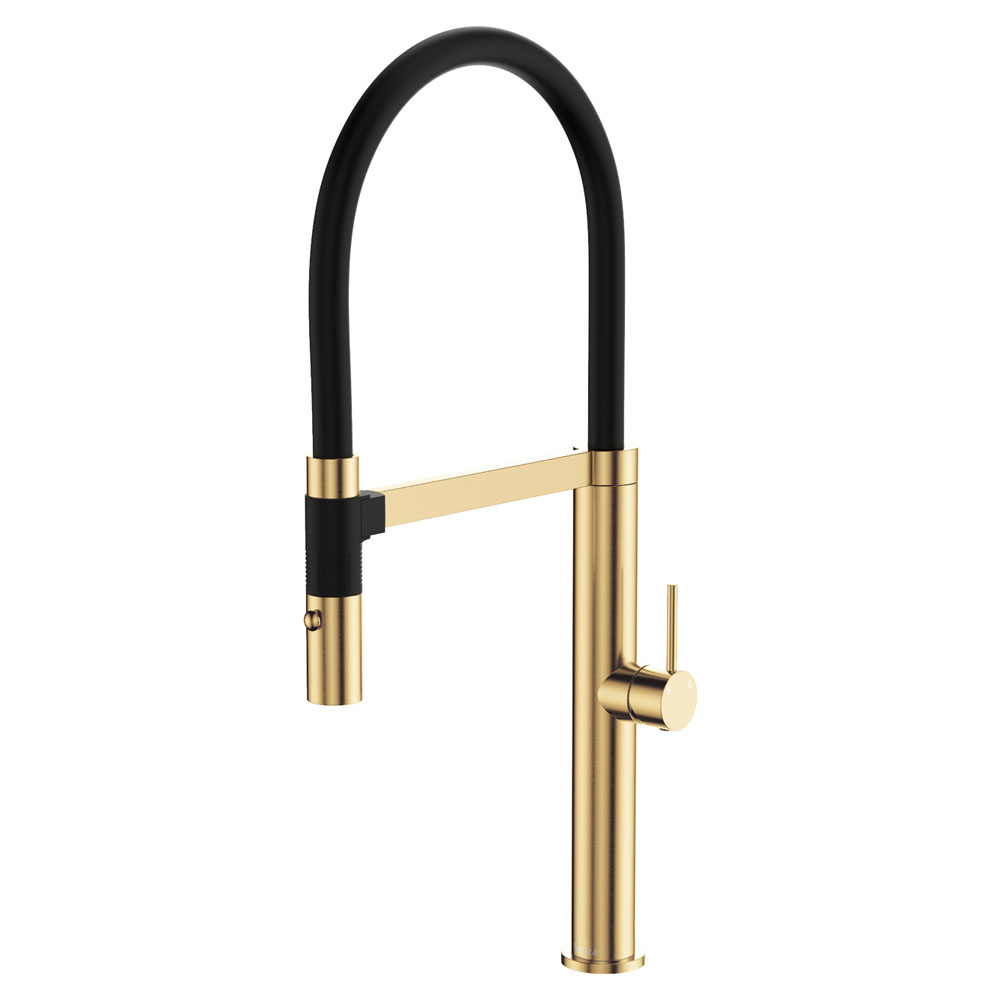 KAYA Pull Down Sink Mixer, Urban Brass