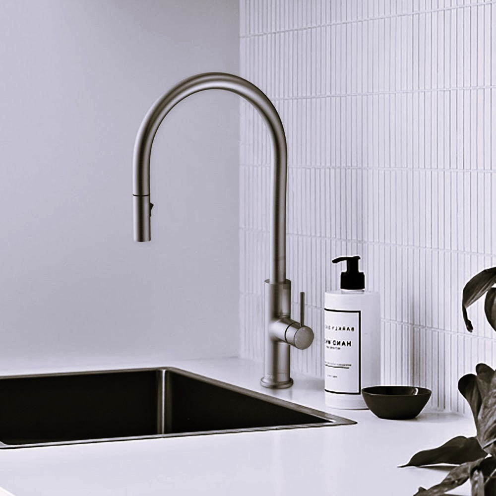 KAYA Pull Out Sink Mixer, Gun Metal - Image 2