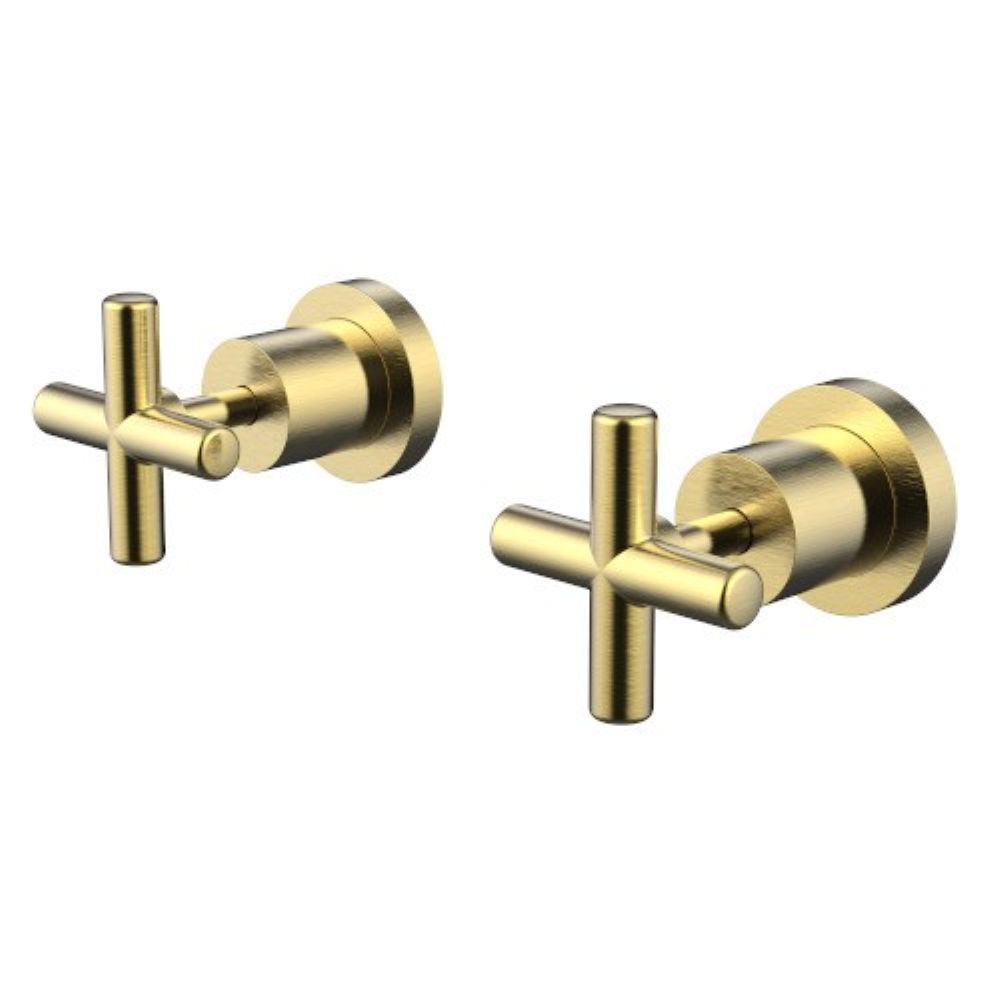 Waterpoint Modern Brass Wall Top Assemblies, Brushed Gold