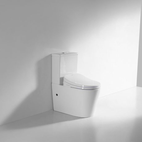 KARE Smart Electric Toilet Bidet Seat with Remote, Gloss White
