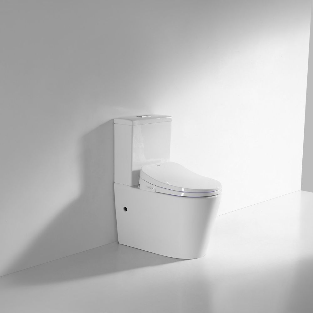 KARE Smart Electric Toilet Bidet Seat with Remote, Gloss White
