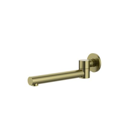RUND Round Swivel Bath Spout, Brushed Gold