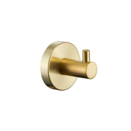 RUND Robe Hook, Brushed Gold