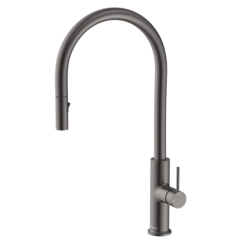 KAYA Pull Out Sink Mixer, Gun Metal