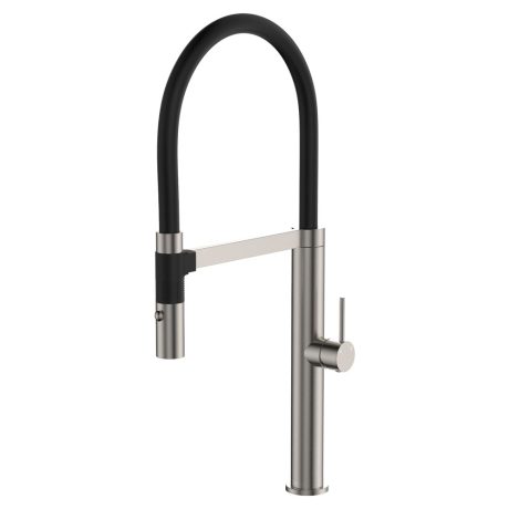 KAYA Pull Down Sink Mixer, Brushed Nickel