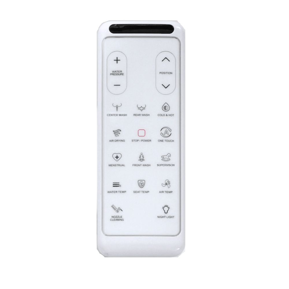 KARE Smart Electric Toilet Bidet Seat with Remote, Gloss White - Image 5