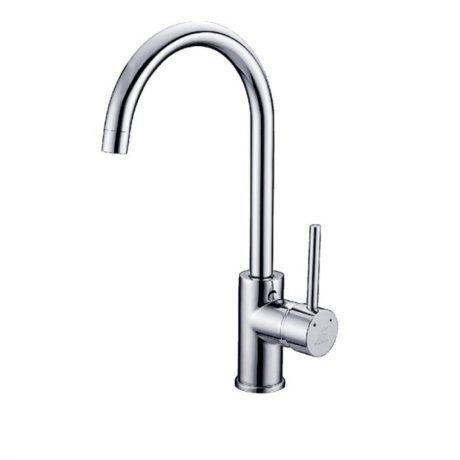 RUND Gooseneck Sink Mixer, Chrome