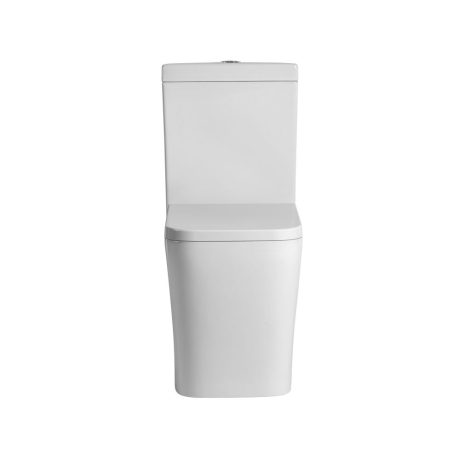 QUBIST Box Rim Toilet Suite, Gloss White