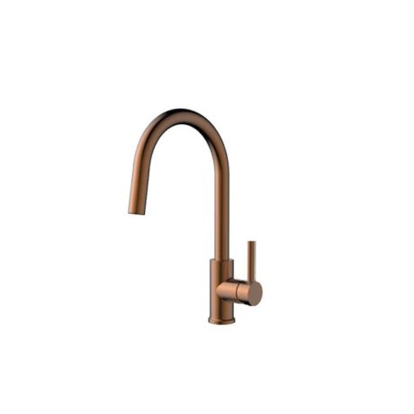 MORGAN RUND Swivel Pull Out Sink Mixer, Brushed Bronze