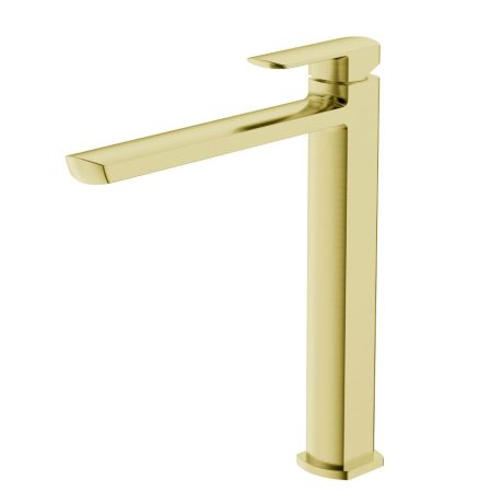 SERINA High Basin Mixer, Brushed Gold