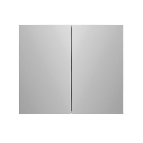 PVC Mirror Shaving Cabinet, Gloss White 900mm