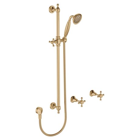 LILLIAN Rail Shower and Tap Set, Urban Brass