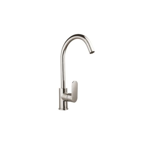 OVAL Gooseneck Sink Mixer, Brushed Nickel