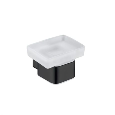 SS ECKIG Soap Dish, Matte Black
