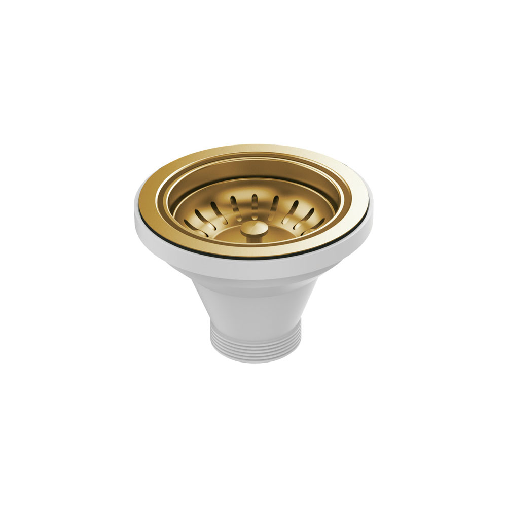 Hana Sink Basket Waste, PVD Rugged Brass
