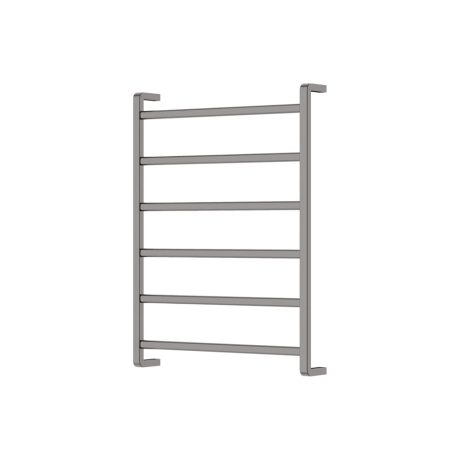 TONO 6 Bar Heated Towel Rail, Gun Metal 600 x 800mm
