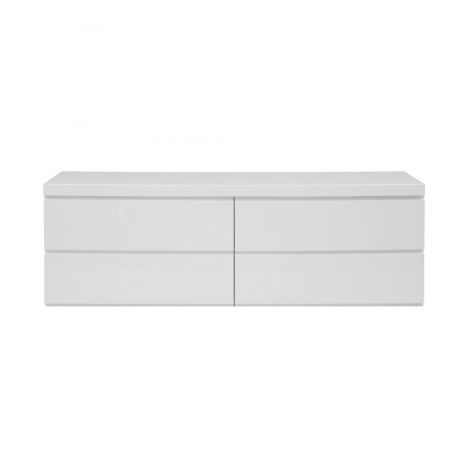 Toro 4 Drawer Wall Hung Vanity, Cabinet Only 1500mm