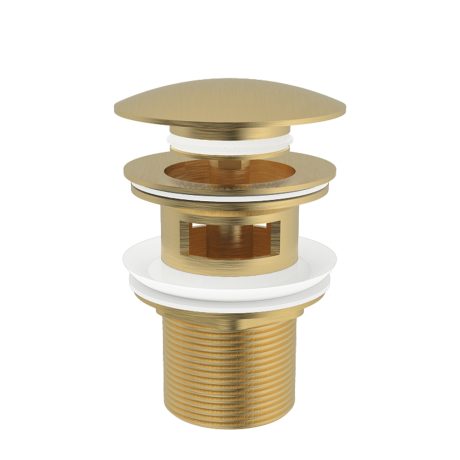 FIENZA Metal Cap Pop-Up Waste, 32mm with Overflow, Urban Brass