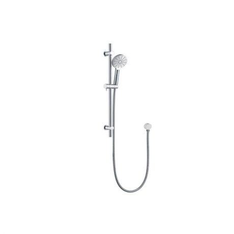 HANDEL RUND Round Multifunction Adjustable Fixing Sliding Shower on Rail, Chrome