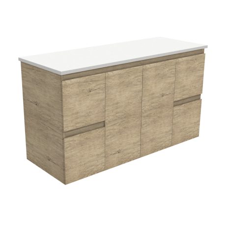 Edge Wall-Hung Cabinet, Scandi Oak 1200mm