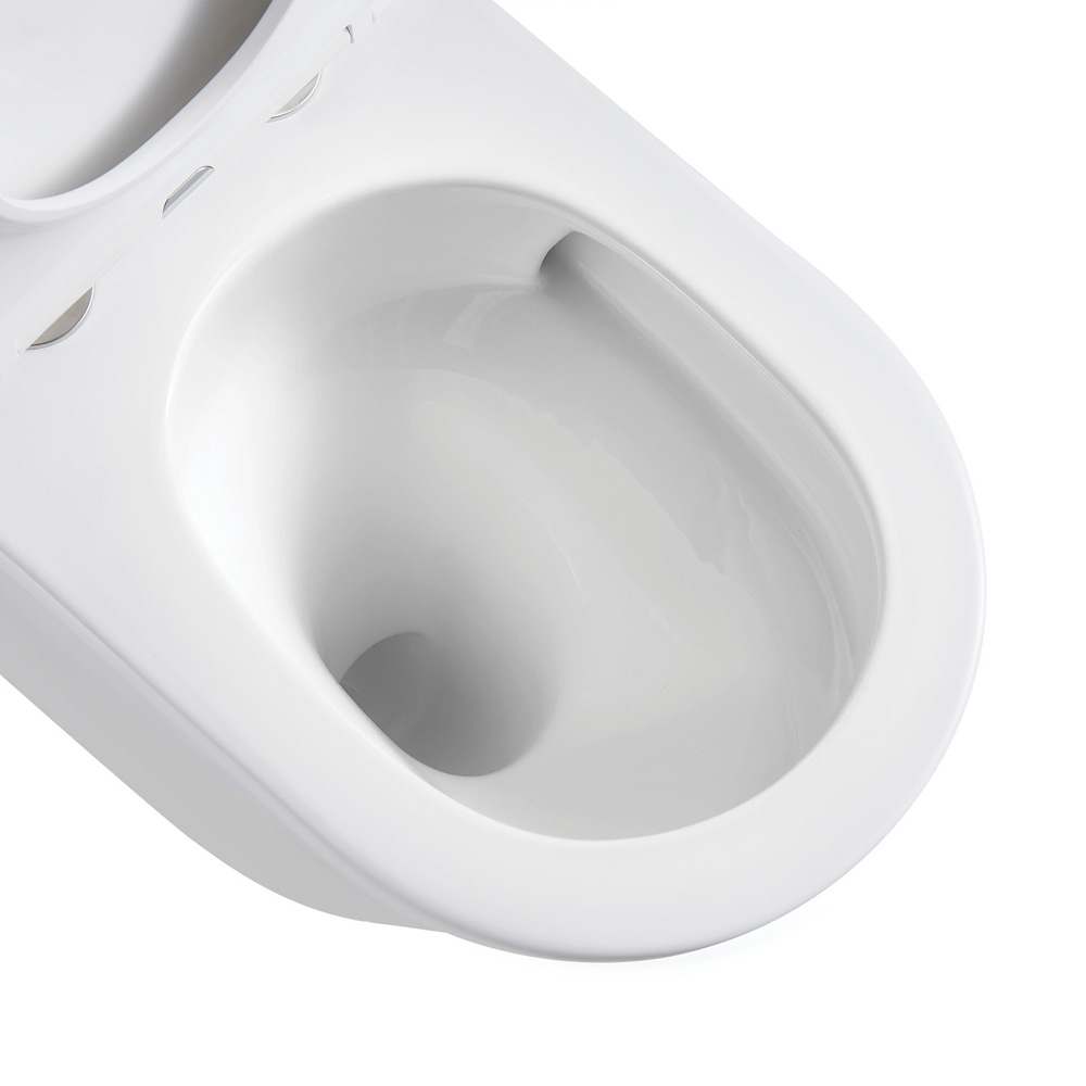 KOKO S Trap Tornado Flush Wall-Faced Toilet Suite with R&T In-Wall Cistern, Gloss White - Image 5