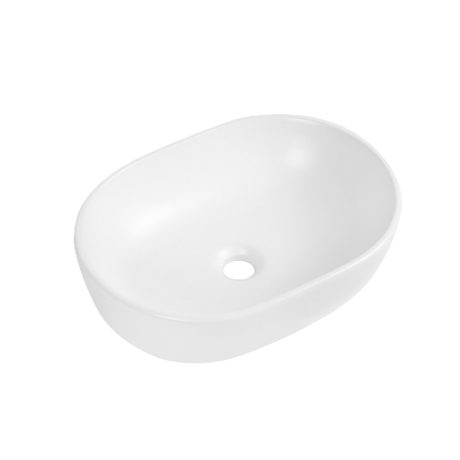 ART Oval Above Counter Ceramic Basin, Gloss White