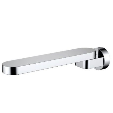 kiato swivel bath spout, chrome 225mm
