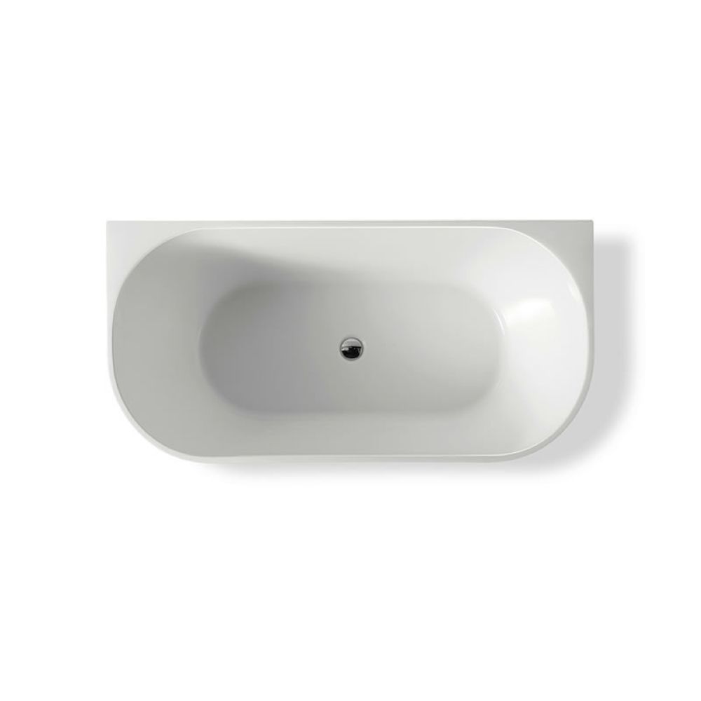 CORTONA Back to Wall Freestanding Bath, Matte White 1500mm - Image 2