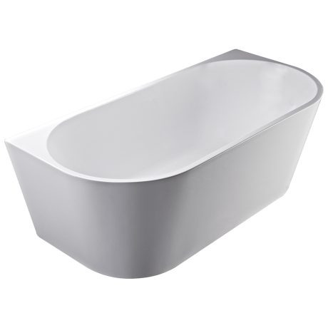 CORTONA Back to Wall Freestanding Bath, Matte White 1500mm