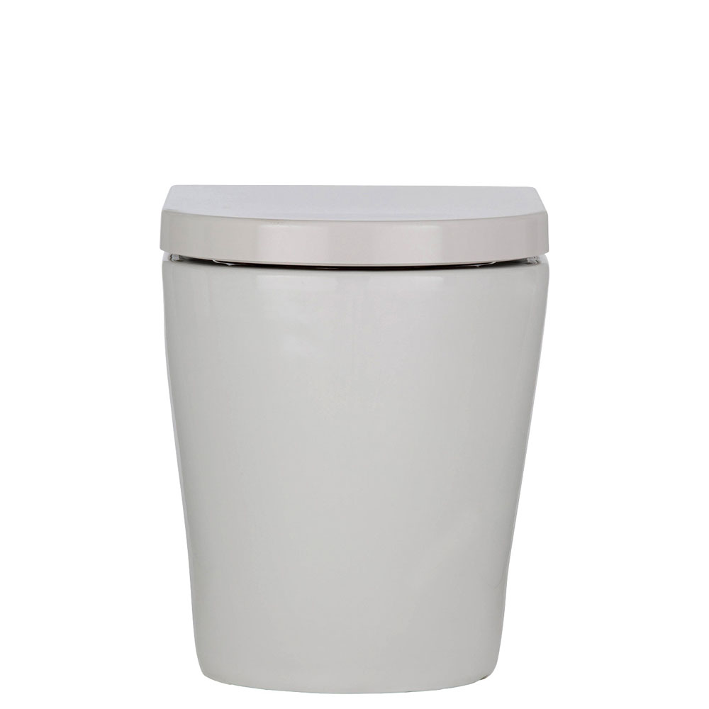 KOKO S Trap Tornado Flush Wall-Faced Toilet Suite with R&T In-Wall Cistern, Gloss White - Image 3