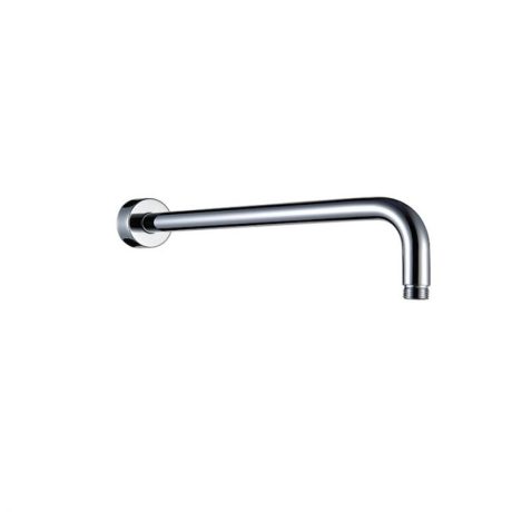 rund round curved shower wall arm, chrome 400mm