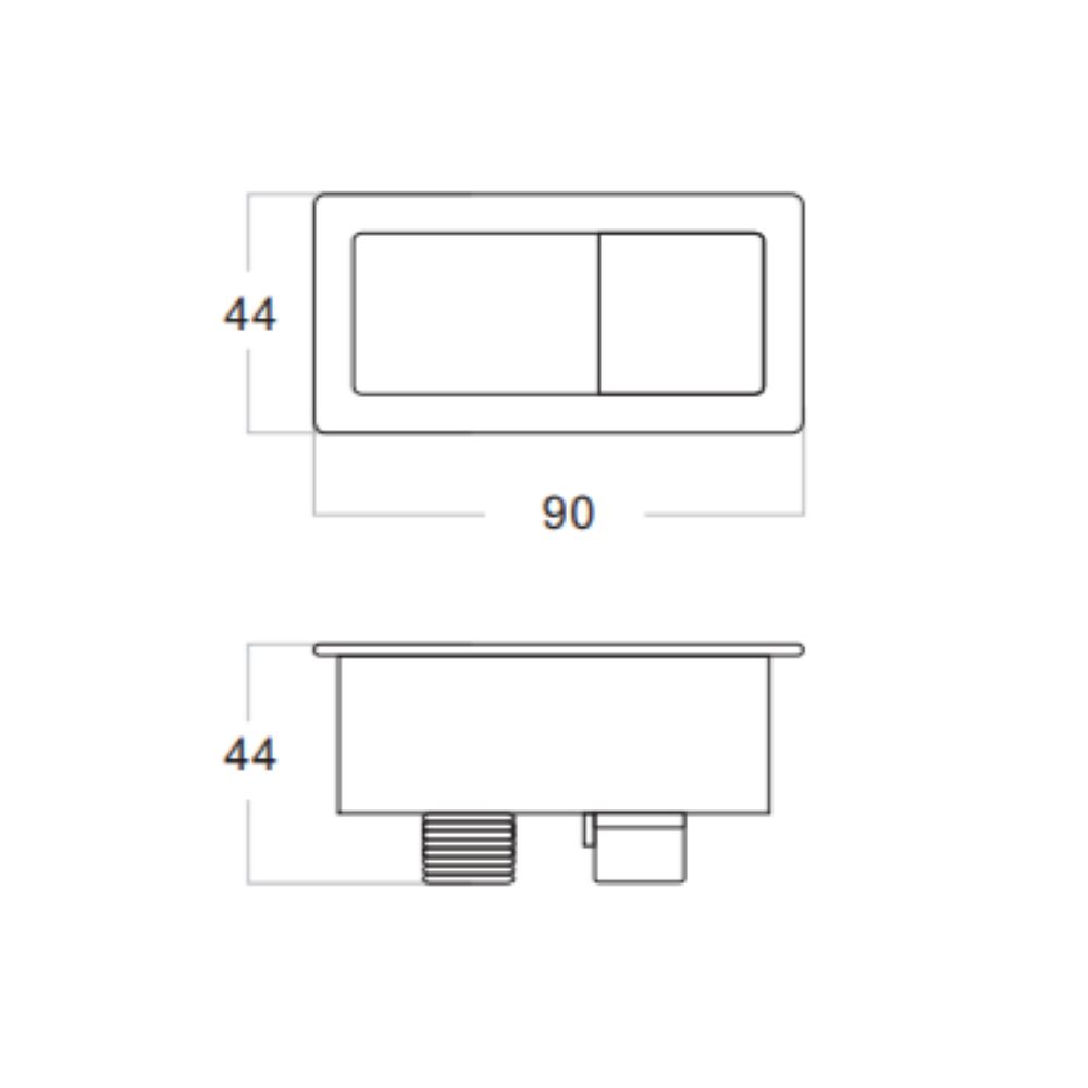 avis rimless back to wall toilet, gloss white