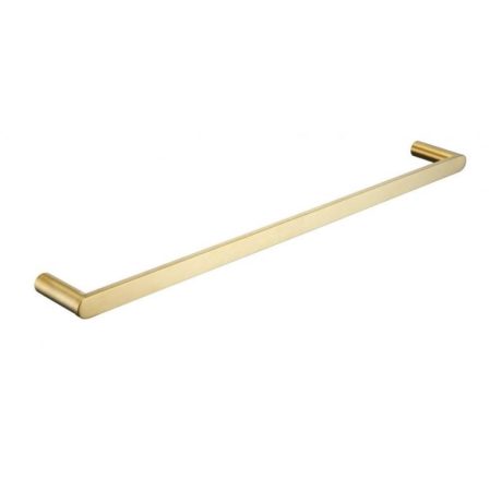 ss rund single towel rail 800mm, brushed gold